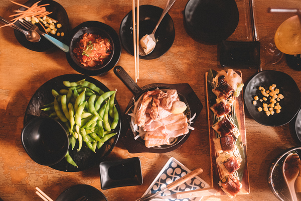 A thriving Japanese restaurant